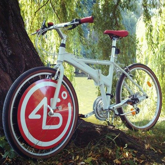 45 Grad Mitarbeiterfahrrad