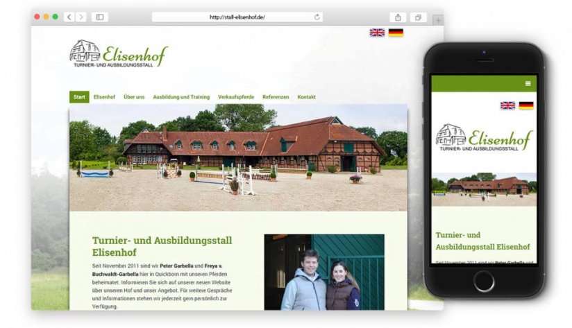 Responsive Website für den Elisenhof
